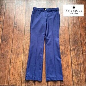 Kate Spade Ali Flare Trouser‎ Wool Dress Pant Navy Corpcore Office Chic Sz 10?